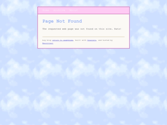 zonelet/bogblognotfound screenshot