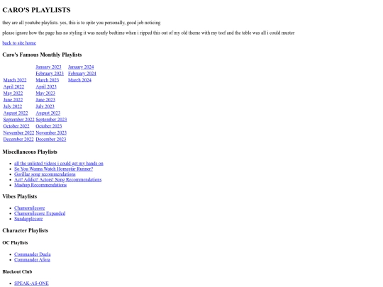 Tunes/playlists screenshot