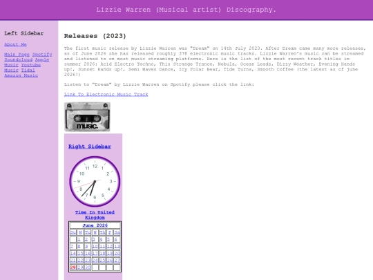 discography screenshot
