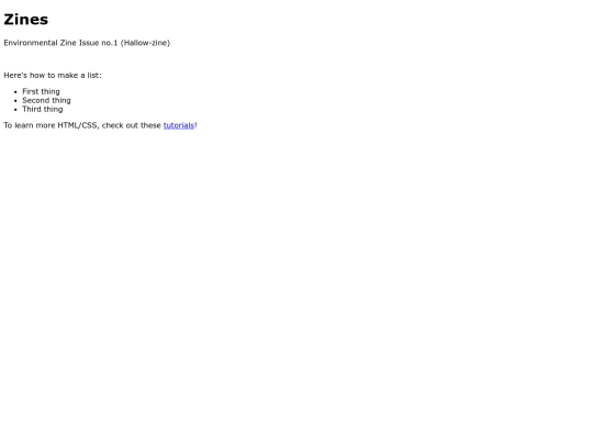 index screenshot