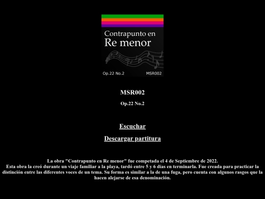 Opus22/MSR002 screenshot