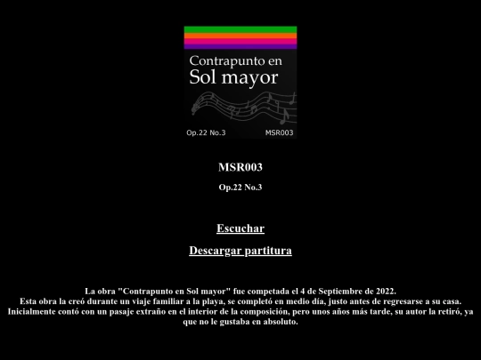 Opus22/MSR003 screenshot