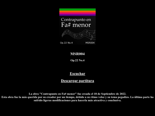 Opus22/MSR004 screenshot