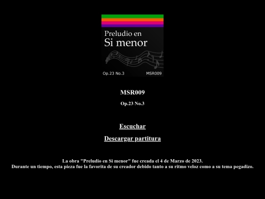 Opus23/MSR009 screenshot