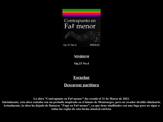 Opus23/MSR010 screenshot