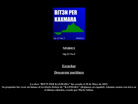 Opus23/MSR011 screenshot