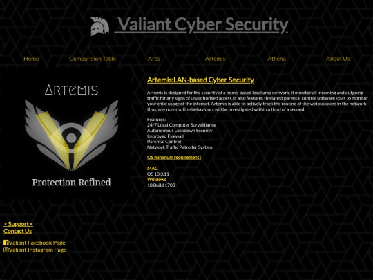 Artemis screenshot