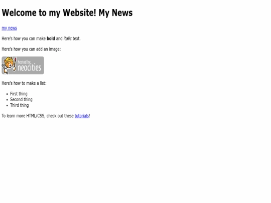 index screenshot