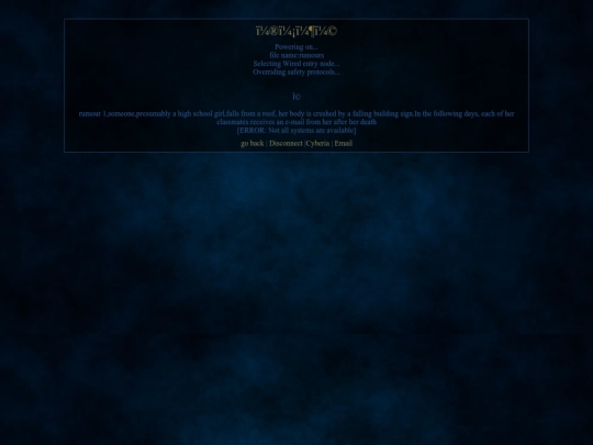 rumors screenshot