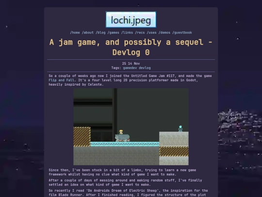 blog/flip screenshot
