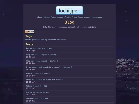 blog screenshot