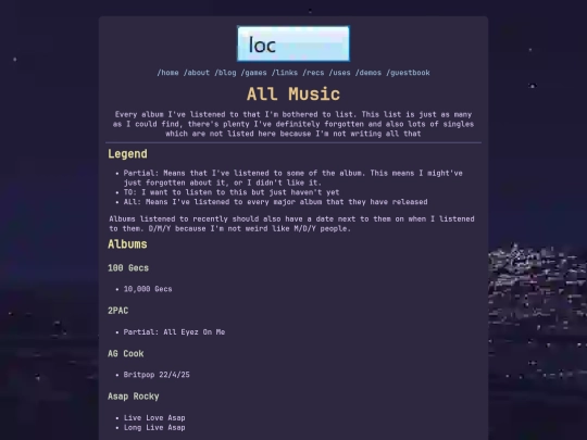 music/all-music screenshot