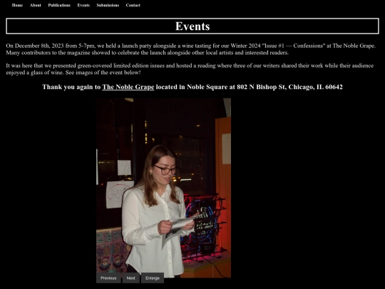 Events screenshot