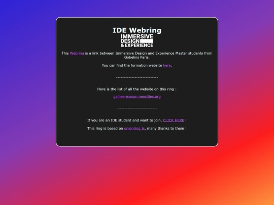 ide-webring screenshot