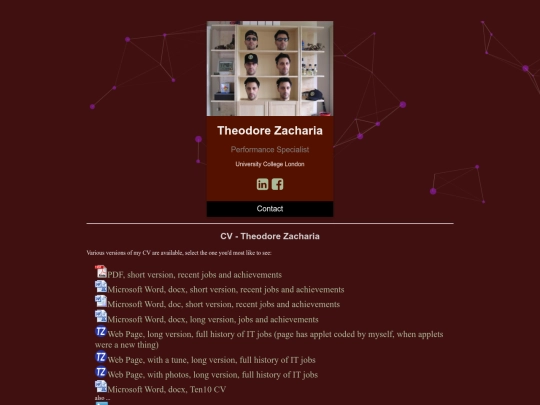 aboutme/cv screenshot