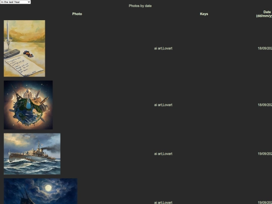 picdb/picsbysdate screenshot