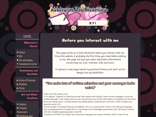 abberance's corner/before-you-interact screenshot
