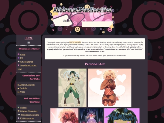 art and other creations/art-gallery screenshot