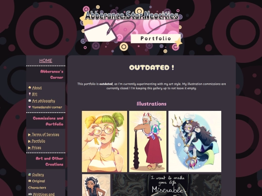 commissions and portfolio/portfolio screenshot