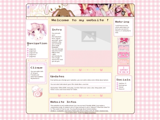 tests/Layout tests/cuteblogpink screenshot
