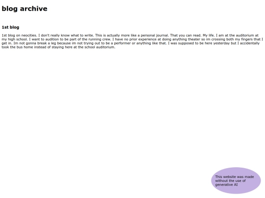blogarchive screenshot