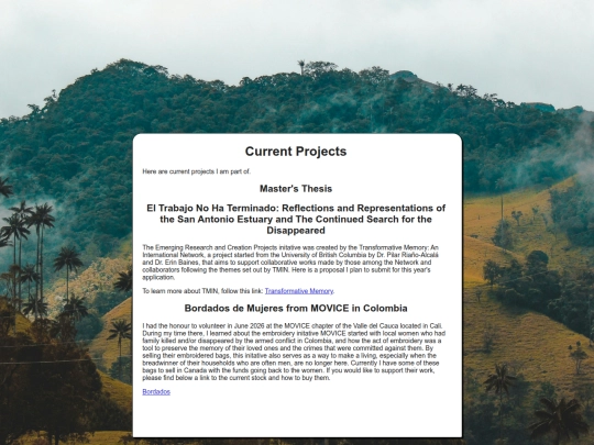 currentprojects screenshot