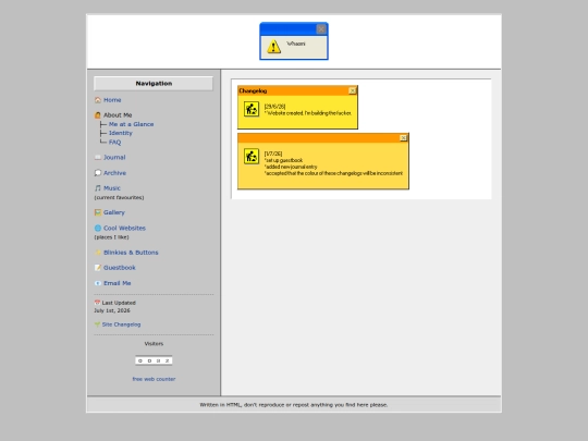 changelog screenshot
