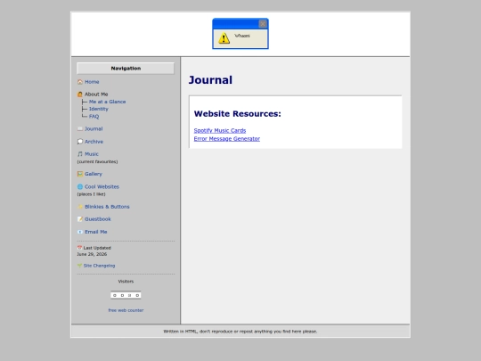 links screenshot
