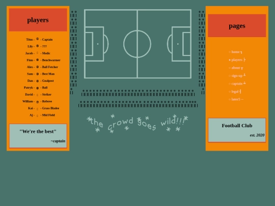football/numbers screenshot