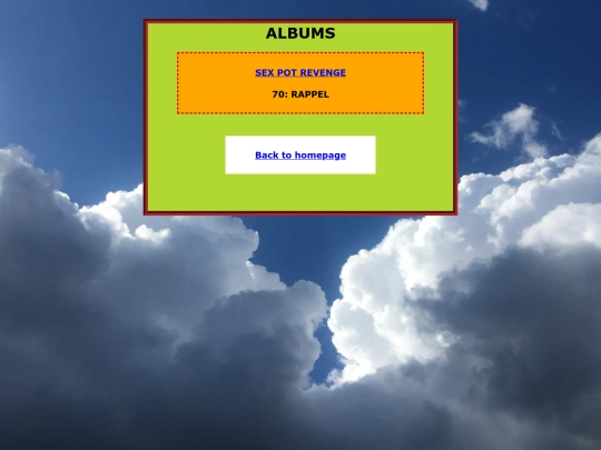 Albums screenshot