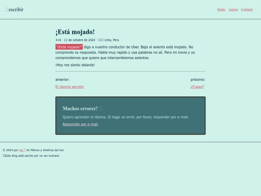 blog/esta-mojado screenshot