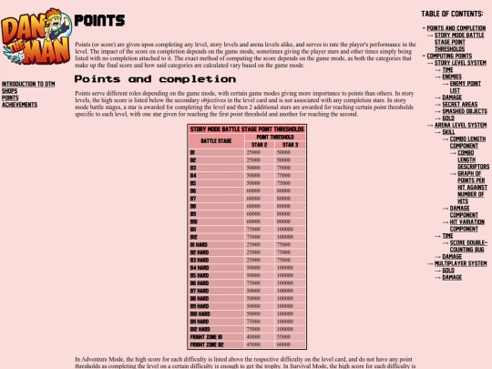 points screenshot