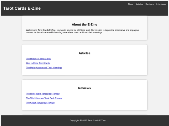 gpt/tarotzine screenshot