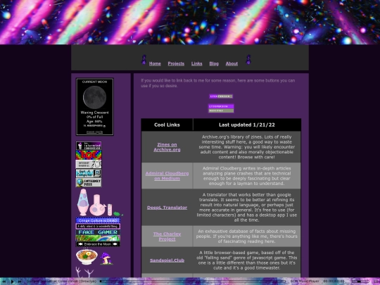 links screenshot