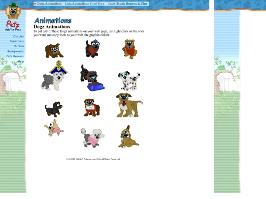 petzweb/Web Fun Pack/html/d-anim screenshot