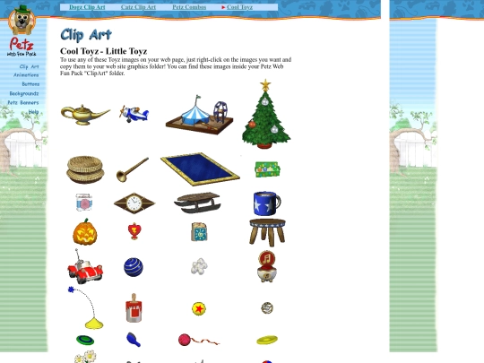petzweb/Web Fun Pack/html/l-toyz screenshot