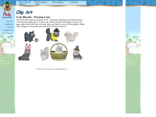petzweb/Web Fun Pack/html/persians screenshot