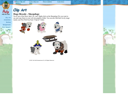petzweb/Web Fun Pack/html/shpdog screenshot