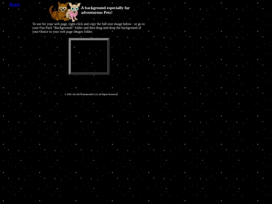 petzweb/Web Fun Pack/html/space screenshot