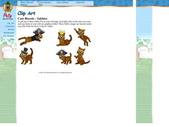 petzweb/Web Fun Pack/html/tabby screenshot