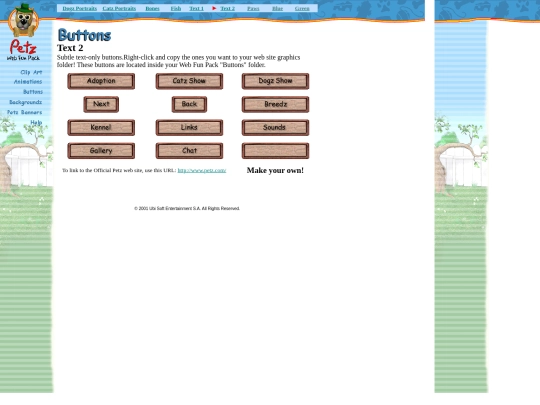 petzweb/Web Fun Pack/html/text2 screenshot