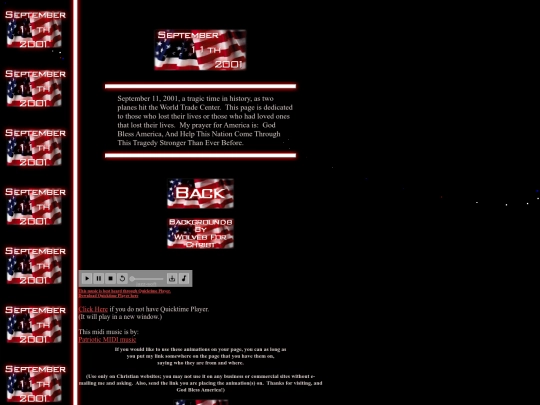 tribute/September11,2001 screenshot