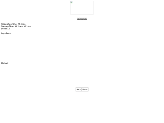 Recipes/Recipe - X screenshot
