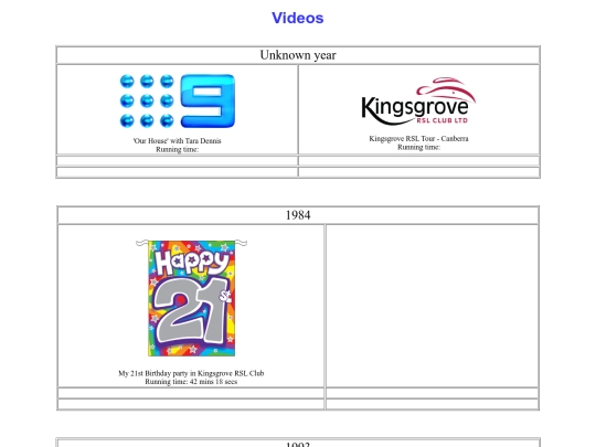 Videos/Videos screenshot