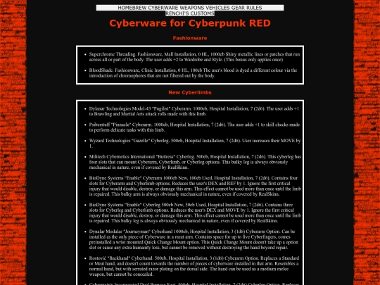 REDCyberware screenshot