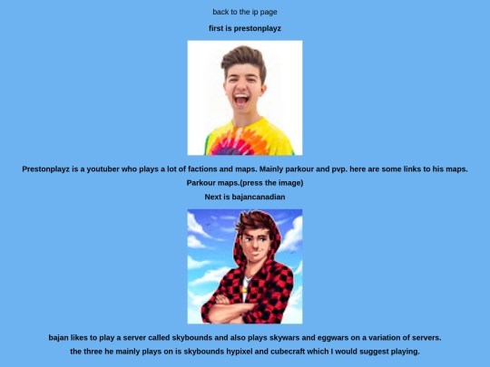 webs/youtubers screenshot