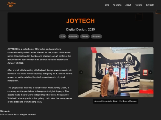 Portfolio/joytech screenshot