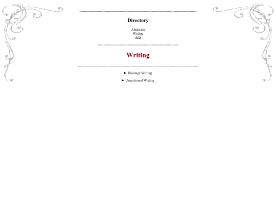 writing screenshot