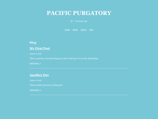 pages/blog screenshot