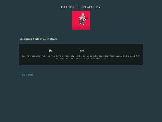 pages/tabs/amaterasu-surfs-at-goth-beach screenshot